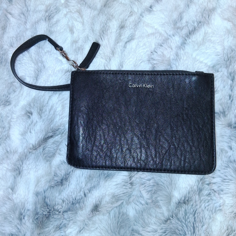 Calvin Klein Black Wristlet Clutch